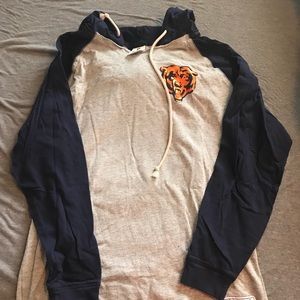 PINK chicago bears long sleeve with hood